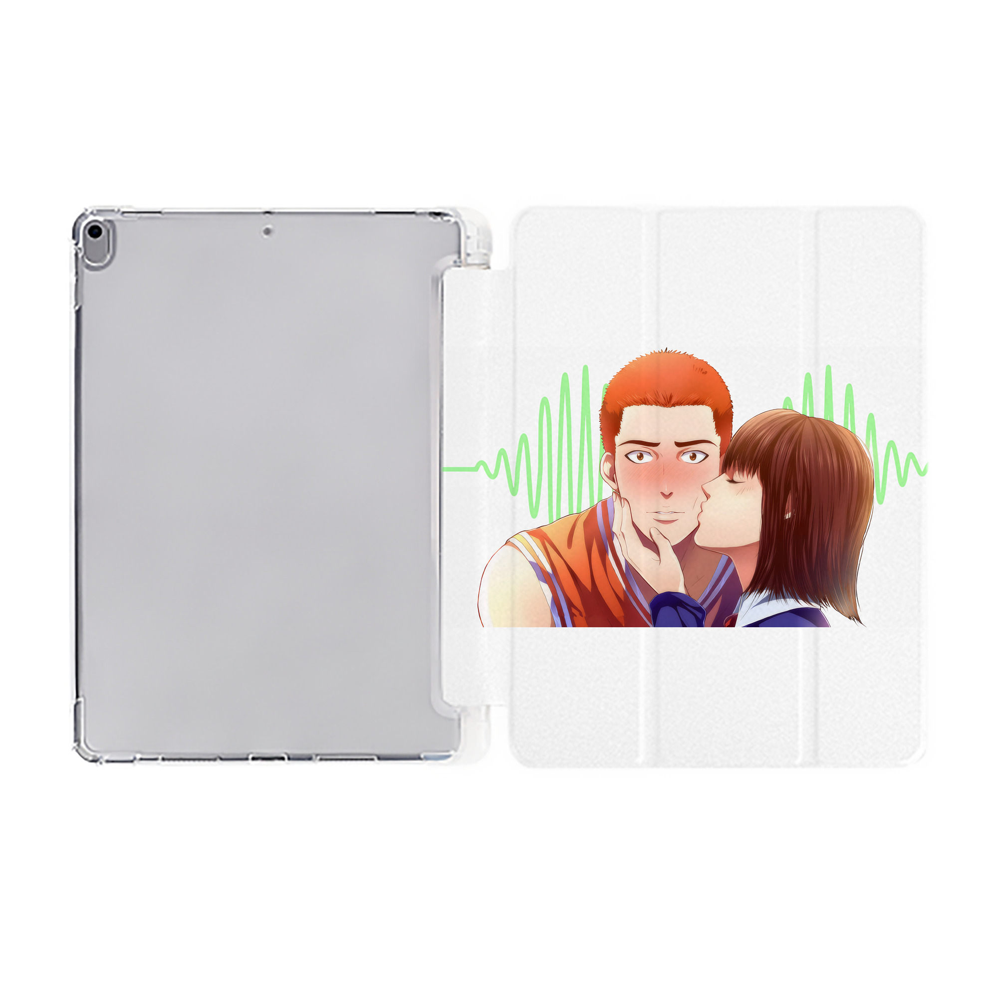 （画像用） SLAM DUNK／スラムダンク IPad ケース ペン収納付き 三つ折りスタンド PUレザー×シリコン 対応機種9.5/10.5/10.9インチ